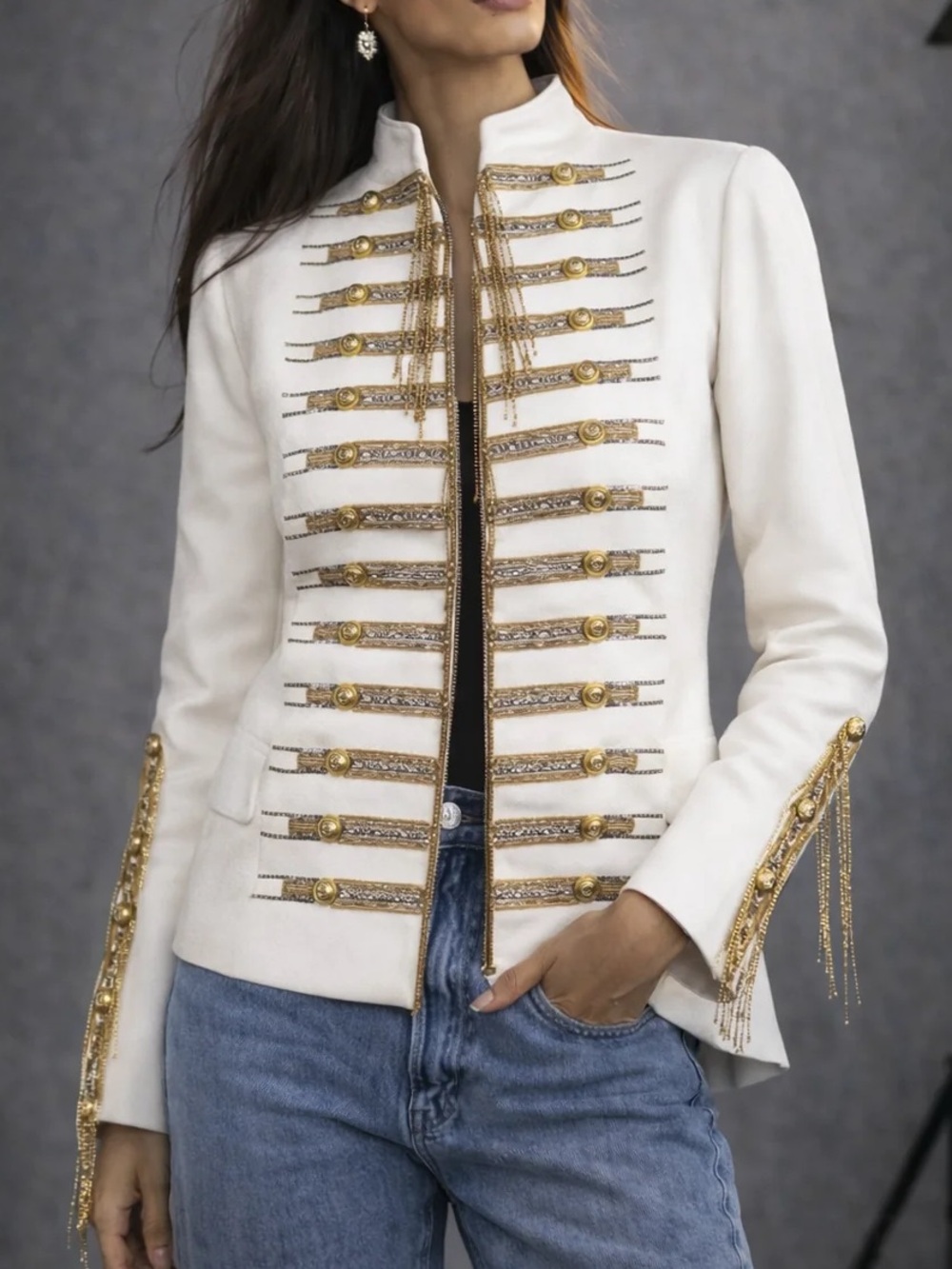 Brand New- Nadya Shah Tashia Regency Jacket 🤍✨